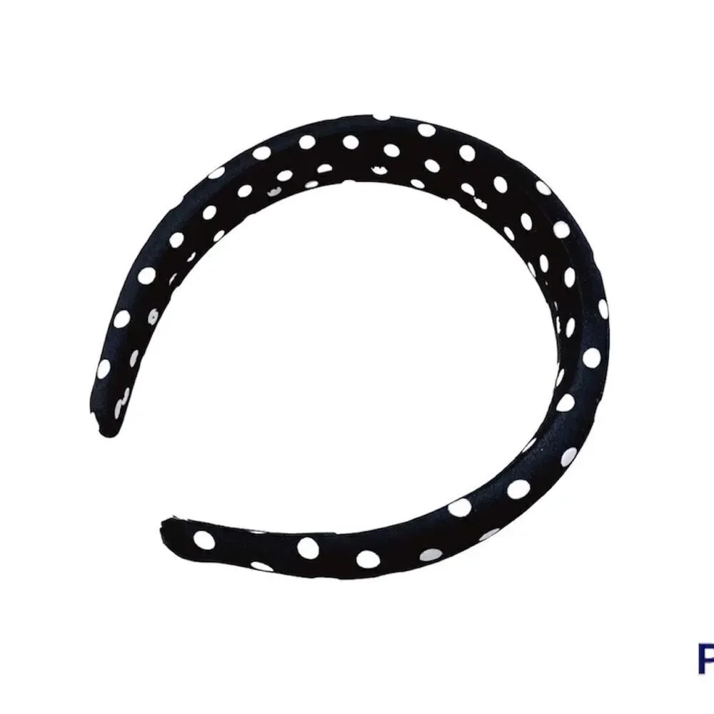 Black & White Polka Dot Headband